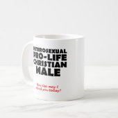Humour de la Mug chrétienne masculine de la Provie (Devant gauche)