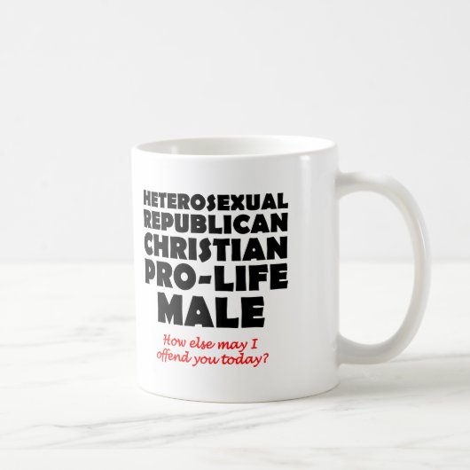 Humour de la Mug chrétienne masculine républicaine (Droite)
