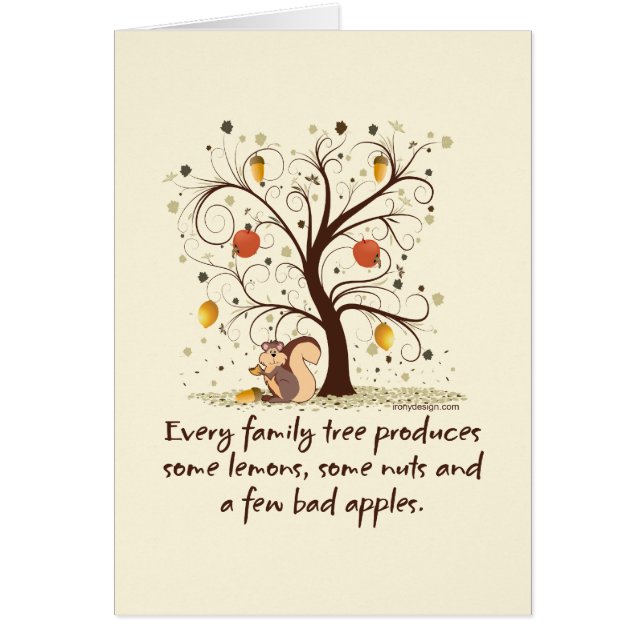 Humour de l'arbre généalogique (Devant)