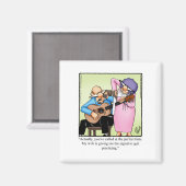 Humour de mariage Stocker Aimant (Recto/Verso)