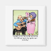 Humour de mariage Stocker Aimant (Devant)