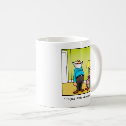 Humour de mariage "Vasectomie" Mug "Spectickles (Devant droit)