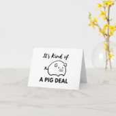 Humour de porc : C'est une grande (cochon) carte d (Fleur jaune)