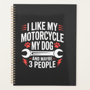 Humour de propriétaire de chien moto