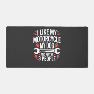 Humour de propriétaire de chien moto