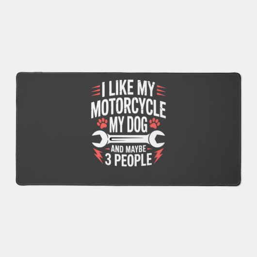 Humour de propriétaire de chien moto (Recto)