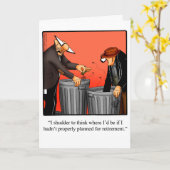 Humour de retraite Félicitations Carte de voeux (Fleur jaune)