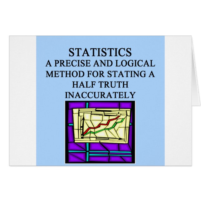 Humour de statisticien de STATISTIQUES (Devant horizontal)