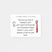 Humour dentaire de bureau - notes de post-it pour (Devant)