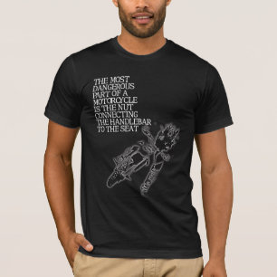 Humour drôle de T-shirt de vélo de saleté d'écrou