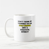 Humour drôle de tasse de beau singe (Gauche)