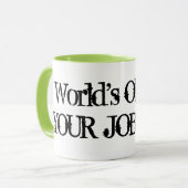 Humour drôle de tasse de café du travail (Devant gauche)