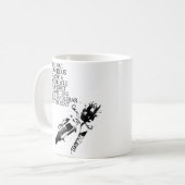 Humour drôle de tasse de motocross d'écrou de vélo (Devant gauche)