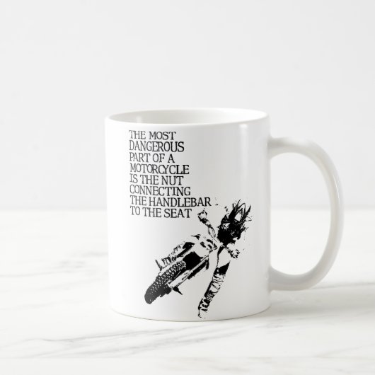 Humour drôle de tasse de motocross d'écrou de vélo (Droite)