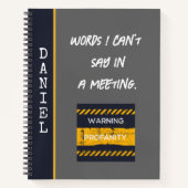 Humour en milieu de travail ! Carnet amusant perso (Devant)