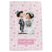 Humour Mariage de sac cadeau de mariée aquarelle (Devant)