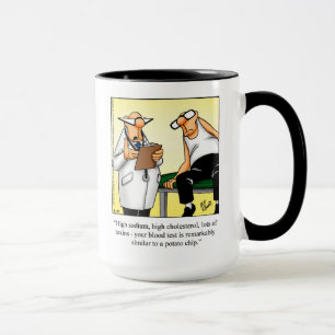 Humour Médicale "Chip de pomme de terre" Mug cadea