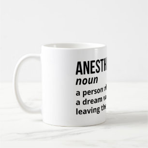 Humour Médicale - Mug de définition d'anesthésiste