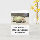 HUMOUR OBTENIR BIEN CARTE DE REMARQUE /TURTLE FLIP (Fleur jaune)