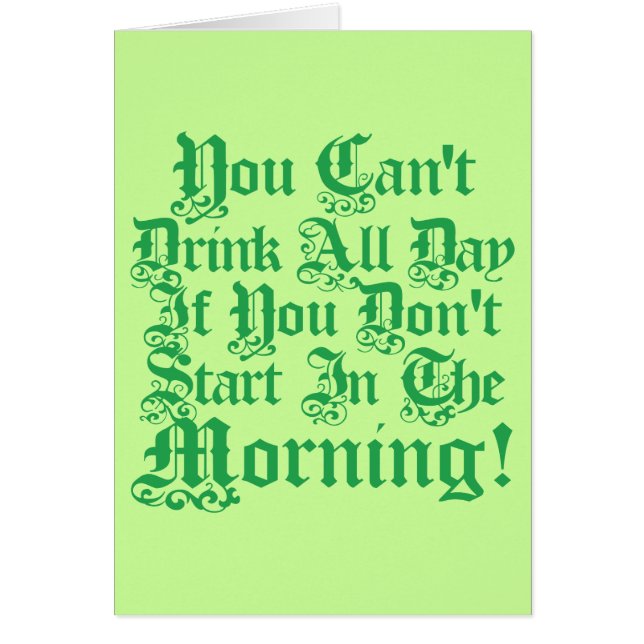 Humour potable irlandais (Devant)