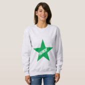 Humour Sweatshirt de base pour femmes STAR (Devant entier)