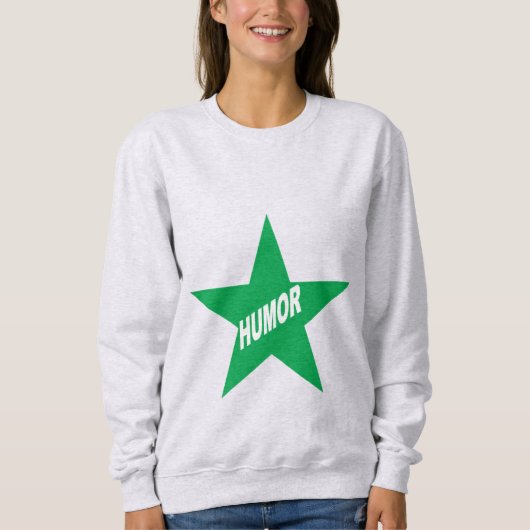 Humour Sweatshirt de base pour femmes STAR (Devant)
