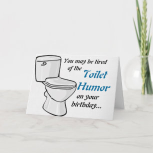 Humour toilette Carte d'anniversaire