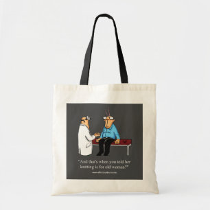 Humour Tricot amusant Sac fourre-tout