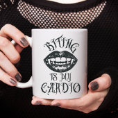 Humour vampire | Biting est mon Sweatshirt Cardio