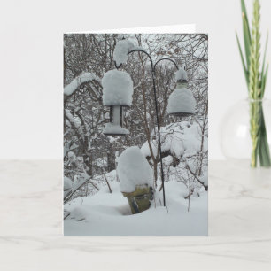 Humour Wisconsin Bonne carte de neige au printemps