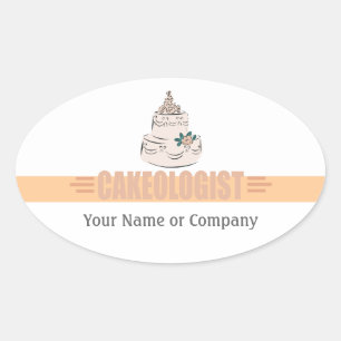Humoureus Baker Ovale Sticker