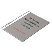 Humoureus cadeautje voor vriend of cowerknemer! Gr Notitieboek (Linkerzijde)