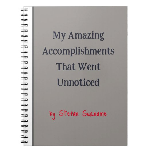 Humoureus cadeautje voor vriend of cowerknemer! Gr Notitieboek (Voorkant)