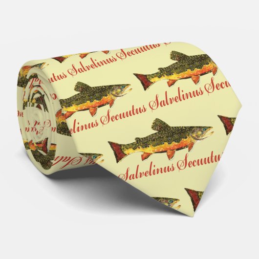 Humoureus forel Vist Stropdas (Opgerold)