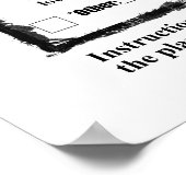 Humoureus generiek testbord poster (Hoek)