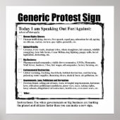 Humoureus generiek testbord poster (Voorkant)