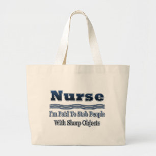 Humoureus Gezegde Grote Tote Bag