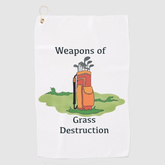 Humoureus Golf Towel Golfhanddoek (Voorkant)