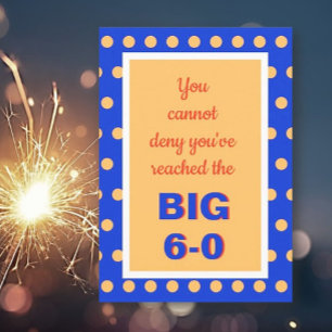 Humoureus Happy 60th Birthday Kaart