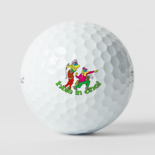 Humoureus hol in één Golfbal Golfballen (Voorkant)