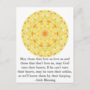 Humoureus Irish Blessing uit IERLAND Briefkaart