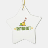 Humoureus Knitting Keramisch Ornament (Links)