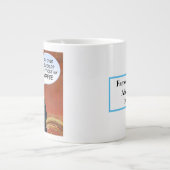 Humoureus Napoleon Coffee Quote Extra Grote Beker (Voorkant)