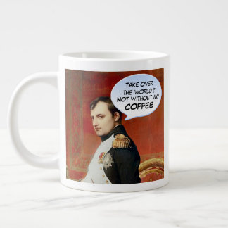 Humoureus Napoleon Coffee Quote Extra Grote Beker