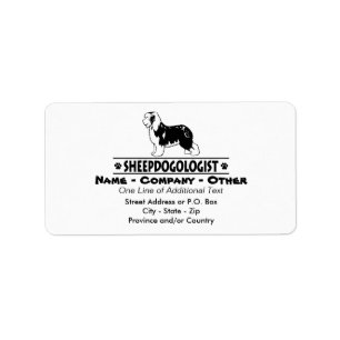 Humoureus Old English Sheepdog Etiket