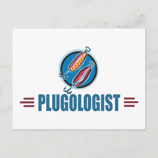 Humoureus Plug Vist Briefkaart (Voorkant)