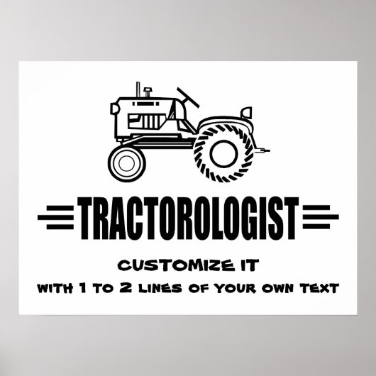 Humoureus tractor Racing Poster (Voorkant)