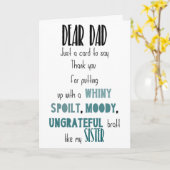 Humoureus vaderdag kaart (Gele Bloem)