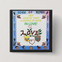 Humoureus verzamelbare Button