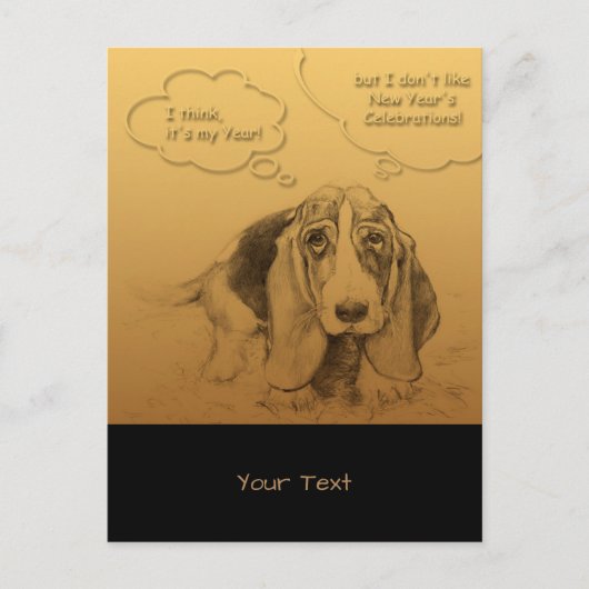 Humoureus Vietnamees jaar V Briefkaart (Voorkant)